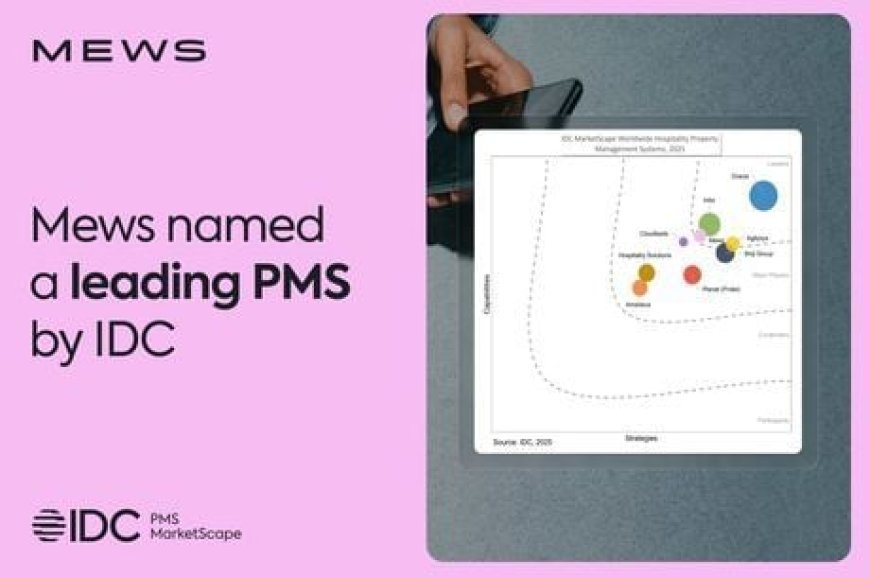 Mews Recognised as a Leader in the 2025 IDC MarketScape for Worldwide Hospitality Property Management Systems
